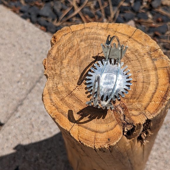 Zuni Petite Needle Point Bracelet Multi Stones Native American Signed  Sz 6.25** - Picture 9 of 10